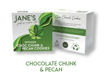 Jane's Choc Chunk & Pecan Cookie 2 x 30mg Cookies! - SuperSkyf