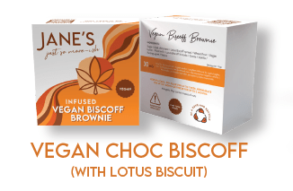 Jane's Vegan Biscoff Brownie. 30mg per Brownie. - SuperSkyf